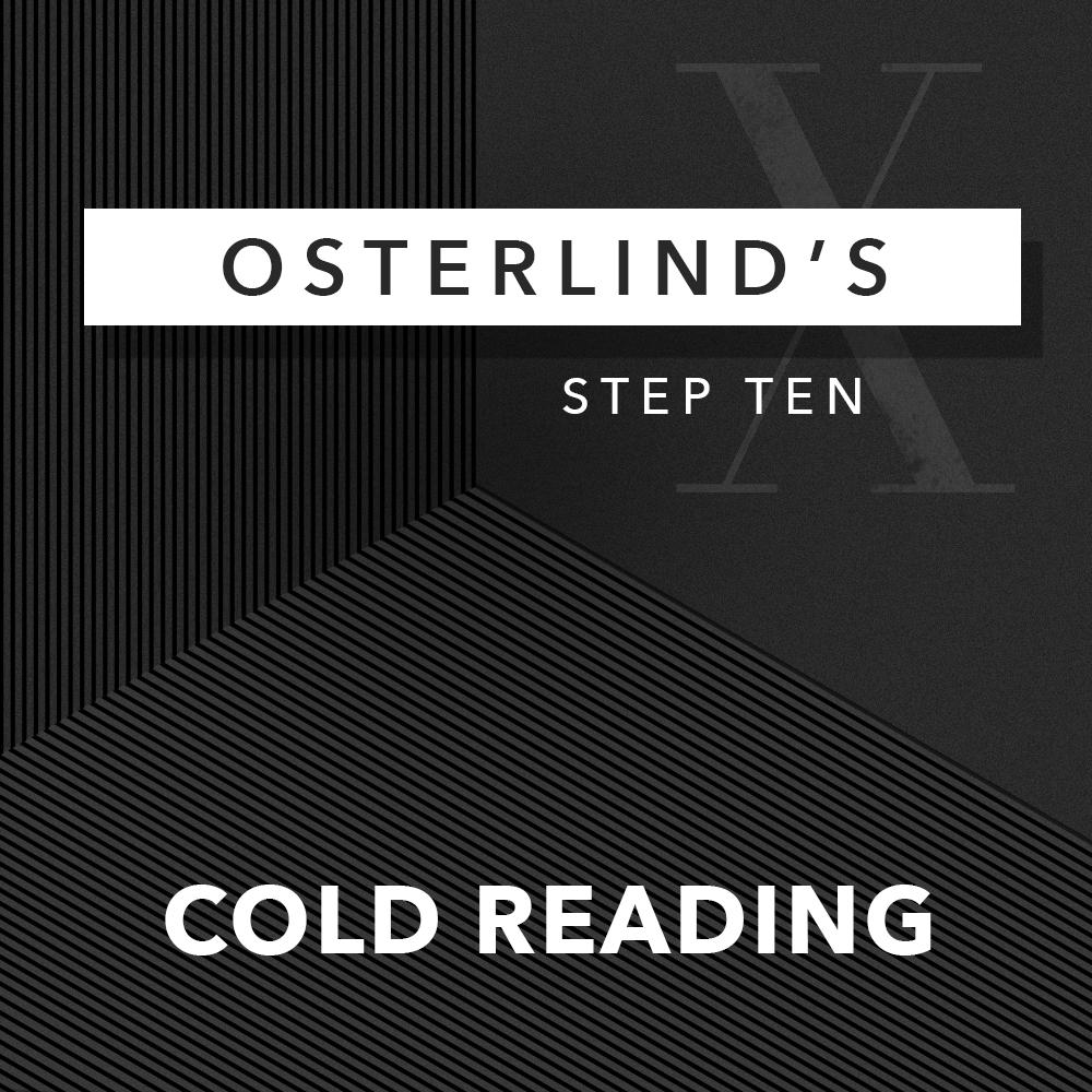 Richard Osterlind - Osterlind's 13 Steps: Step 10: Cold Reading
